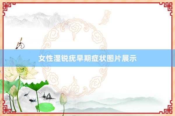 女性湿锐疣早期症状图片展示