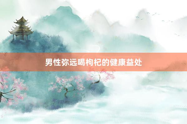 男性弥远喝枸杞的健康益处
